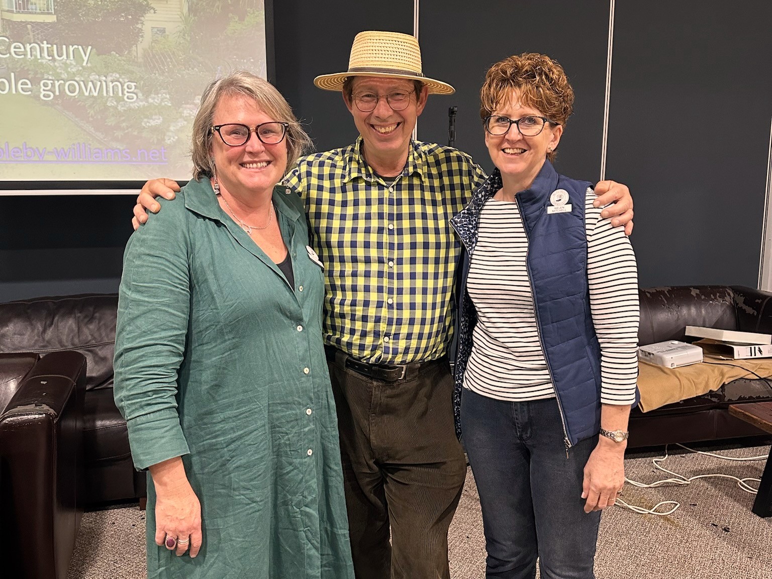 members with Jerry Coleby Williams at meeting